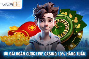 Ảnh đại diện bài viết khuyến mãi hoàn cược live casino