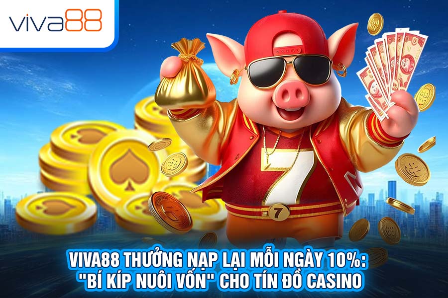 Viva88 Thưởng Nạp Lại Mỗi Ngày 10%: "Bí Kíp Nuôi Vốn" Cho Tín Đồ Casino